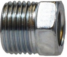 12002 (12-002) Midland Inverted Flare Fitting - Nut - 3/16" Male Inverted Flare - 3/8-24" Thread - Zinc Chromate Steel