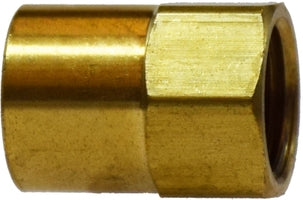 12029 Midland Inverted Flare Fitting - Female Adapter - 1/8" Female Inverted Flare x 1/8" Female NPTF - Brass