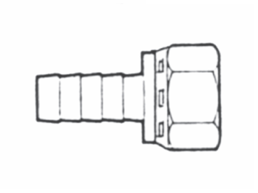 1222HS by Couplamatic | Suction & Return Line Coupling | JIC 37° | Female Swivel | 3/4" Hose ID | 1-1/16x12 Thread Size