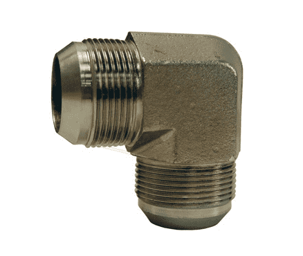 1234-04-04 Dixon Valve | Zinc Plated Steel | 90° Elbow | -04 Male JIC 37° Flare x -04 Male JIC 37° Flare