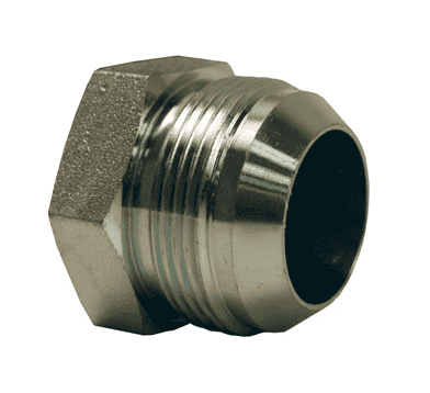1254-04H Dixon Zinc Plated Steel JIC Screw Thread Plug - 7/16"-20 Thread Size