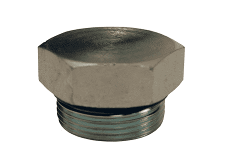 1255-04H Dixon Zinc Plated Steel 7/16"-20 SAE O-Ring Boss Thread Plug