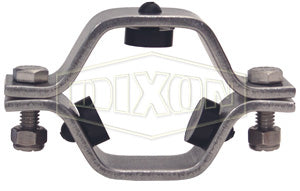 B24RGSFY-G600 Dixon Valve 304 Stainless Steel Hex Hanger with FKM Grommets - 6" Tube OD