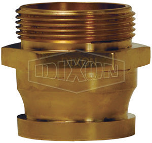 BIF250F Dixon Brass British Instantaneous Adapter - 2-1/2" Male BRIT x 2-1/2" Male NST(NH)
