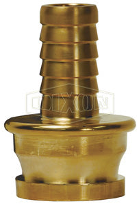 BIE150 Dixon Brass British Instantaneous Hose Shank - 2-1/2" Male BRIT x 1-1/2" Hose Shank