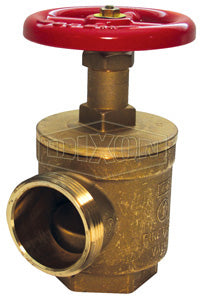 AV151 Dixon Forged Brass Global Angle Hose Valve - 1-1/2" Female NPT x 1-1/2" Male NST(NH)