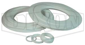 BV-2G-GK050 Dixon Valve 1/2" Non-Encapsulated 2-Way 3 Piece Stainless Steel Ball Valve Repair Kit - Seat: 15% Glass Reinforced RTFE