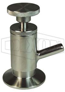 BSVWCS-G200 Dixon Valve W-Series Sample Valve - 2" Clamp - Silicone Seat - 304 Stainless Steel
