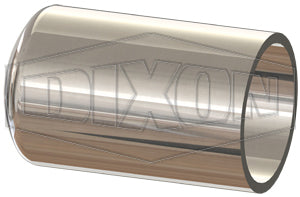 T16W-075PL Dixon Valve 3/4" 316L Stainless Steel BioPharm Weld Cap (PL Finish SF1)