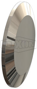 T16AMP-800PL Dixon Valve 8" 316L Stainless Steel BioPharm Solid End Cap (PL Finish SF1)