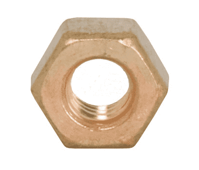 13BN Dixon Sanitary Brass Bronze Hex Nut: 3/8"-16 for Bolted Clamps