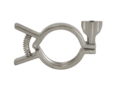 13MHHM-Q100150 Dixon 304 Stainless Steel Sanitary Single Pin Squeeze Clamp - 1" - 1-1/2" Tube OD