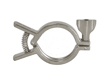 13MHHM-Q400 Dixon 304 Stainless Steel Sanitary Single Pin Squeeze Clamp - 4" Tube OD