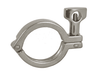 13MHHM50-75 Dixon 304 Stainless Steel Single Pin Heavy Duty Sanitary Clamp with Cross Hole Wing Nut - 1/2" - 3/4" Tube OD