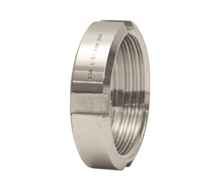 13R-G250DIN Dixon Bradford Sanitary European Fitting - 304 Stainless Steel DIN Round Nut (DIN11857) - 2-1/2" Tube OD - 65 DN Size