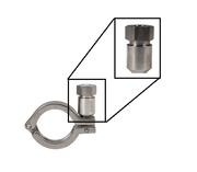 13SLN Dixon 304 Stainless Steel Sanitary Spring Loaded Nut - 5/16"-18 Thread