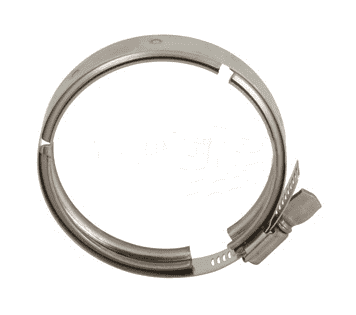 13WGC400 Dixon 304 Stainless Steel Dairy Sanitary Clamp - 4" Tube OD