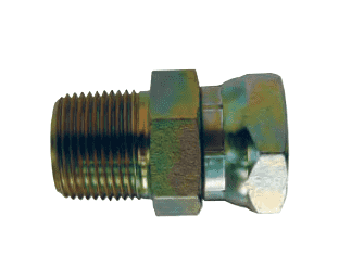 1404-32-32 Dixon Zinc Plated Steel 2"-11-1/2 Male NPTF x 2"-11-1/2 Female NPSM Swivel Nut