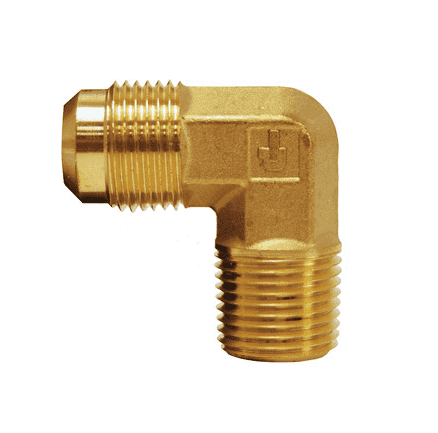 149F-4-2 Dixon Brass SAE 45 deg. Flare Fitting - Male Elbow - 1/4" Tube Size x 1/8" Pipe Size