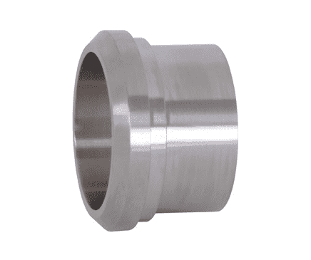 14A-G400 Dixon 304 Stainless Steel Sanitary Long Plain Bevel Seat Weld Ferrule - 4" Tube OD