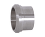 14A-G300 Dixon 304 Stainless Steel Sanitary Long Plain Bevel Seat Weld Ferrule - 3" Tube OD