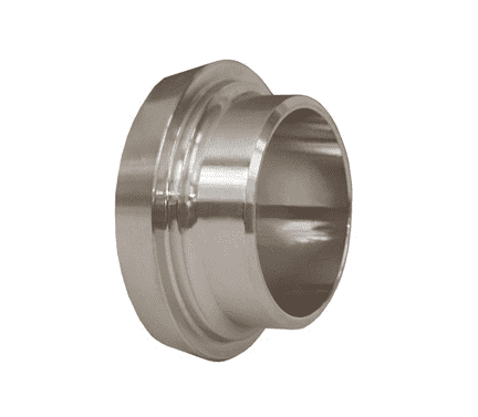 14A-R250DIN Dixon Bradford Sanitary European Fitting - 316 Stainless Steel DIN Welding Liner - 2-1/2" Tube OD - 65 DN Size