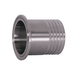 14MPHR-G15050 Dixon 304 Stainless Steel Sanitary Rubber Hose Adapter - 1-1/2" Tube OD - 1/2" Hose Size