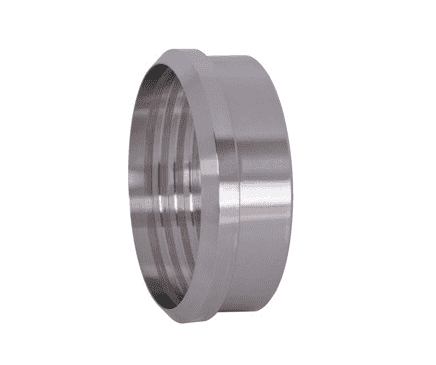 14R-G200 Dixon 304 Stainless Steel Sanitary Recessless Plain Bevel Seat Ferrule for Expanding - 2" Tube OD