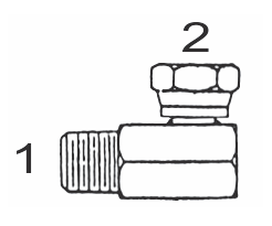 1501 8x6 by Couplamatic | Hydraulic Adapter | 1/2" Male NPTF x 3/8" Female NPSM | 90 deg.