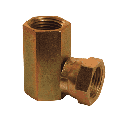 1502-8-8 Dixon Zinc Plated Steel 90 deg. 1/2"-14 Female NPTF x 1/2"-14 Female NPSM Swivel Nut