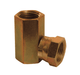 1502-8-8 Dixon Zinc Plated Steel 90 deg. 1/2"-14 Female NPTF x 1/2"-14 Female NPSM Swivel Nut