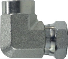 15021212 (1502-12-12) Midland Hydraulic Female Union 90° Elbow Swivel Adapter - 3/4" Female Pipe x 3/4" Female NPSM - Steel