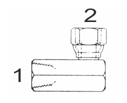 1502 20x20 by Couplamatic | Hydraulic Adapter | 1-1/4" Female NPTF x 1-1/4" Female NPSM | 90 deg.