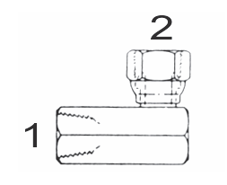 1502 6x4 by Couplamatic | Hydraulic Adapter | 3/8" Female NPTF x 1/4" Female NPSM | 90 deg.
