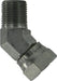 1503812 Midland Hydraulic Male 45° Elbow Swivel Adapter - 1/2" Male Pipe x 3/4" Female NPSM - Steel