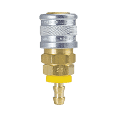 1513GB ZSi-Foster Quick Disconnect 1-Way Manual Socket - 1/4" ID - Brass - Push-On Hose Stem
