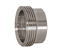 15R-G150 Dixon 304 Stainless Steel Sanitary Recessless Threaded Bevel Seat Ferrule for Expanding - 1-1/2" Tube OD