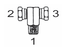 1601 6x6x6 by Couplamatic | Hydraulic Adapter | 3/8" Male NPTF x 3/8" Female NPSM | Tee