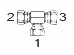 1603 4x4x4 by Couplamatic | Hydraulic Adapter | 1/4" Female NPSM | Tee