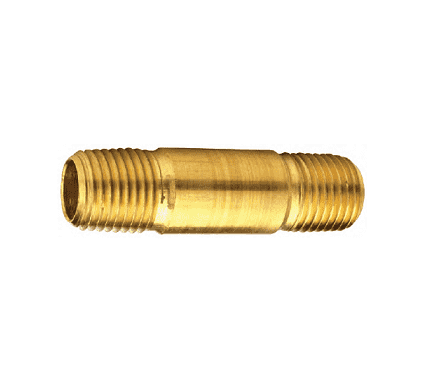 166-0630 Dixon Brass 3/8" NPT Long Pipe Nipple - 3" Length