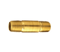 166-0240 Dixon Brass 1/8" NPT Long Pipe Nipple - 4" Length