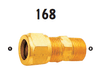 168-08-04 Adaptall Brass -08 Compression x -04 Male BSPT Adapter