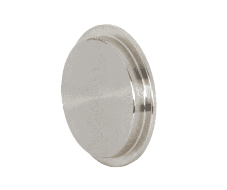 16AI-14I600 Dixon Valve 304 Stainless Steel Sanitary Male I-line Solid End Cap - 6" Tube OD