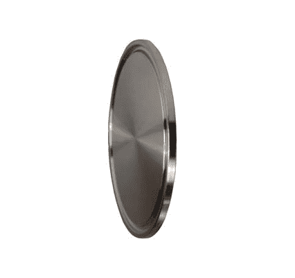 16AMP-G400 Dixon 304 Stainless Steel Solid Sanitary End Cap - 4" Tube OD