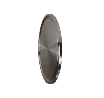 16AMP-G100-150 Dixon 304 Stainless Steel Solid Sanitary End Cap - 1" - 1-1/2" Tube OD