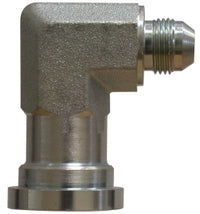 17042016 Midland Hydraulic Code 61 90° Flange Adapter - 1-5/8-12 Male JIC 37° Flare x 1" Flange Size - Steel