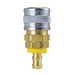 1814W ZSi-Foster Quick Disconnect 1-Way Manual Socket - 1/2" ID - Push-On Hose Stem - For Water, Brass/SS, Buna-N Seal