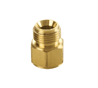 174-0404 Dixon Brass Threaded Adapter - Female NPTF 1/4" x Male NPSM 1/4"