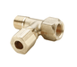 176C-0402 Dixon Brass Compression Fitting - Adapter Tee - 1/4" Tube Size x 1/8" Pipe Thread