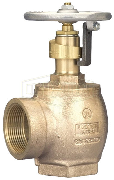 AVAPRF150 Dixon Cast Brass Domestic Adjustable Pressure Restricting Angle Valve - 1-1/2" Female NPT Inlet x 1-1/2" Female NPT Outlet